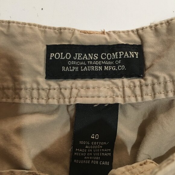 Polo Jeans Company Ralph Lauren Mens Cargo Shorts Size 40 Military Surplus - Picture 8 of 15